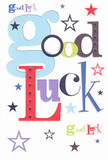 This spirited Stanmore good luck card seems to glow with promise, its 'Good Luck' message artfully arranged in an orchestra of cheerful fonts and vivid color. Large, gentle blues mingle seamlessly with deep reds, earthy moss greens, and opulent purples, reflecting the lively gardens that line Stanmore's many quiet lanes. Accents of lemon-lime, navy, and soft lavender stars dance freely across the crisp white background, conjuring the magic of possibilities under the open skies of Whitchurch Playing Fields. Beneath its sleek, smooth finish, the quality card stock feels both significant and comforting-much like placing a perfectly chosen bouquet in a loved one's hands from a familiar Stanmore Florist. Whether it's a friend starting anew, preparing for exams, or stepping onto life's next stage, this card brings the warm-hearted optimism and gentle encouragement so cherished among Stanmore neighbors, becoming a keepsake of faith and fresh hope.